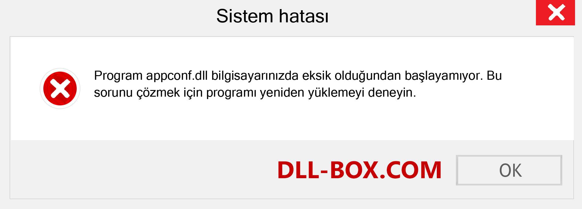 appconf.dll dosyası eksik mi? Windows 7, 8, 10 için İndirin - Windows'ta appconf dll Eksik Hatasını Düzeltin, fotoğraflar, resimler